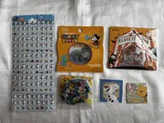 ディズニー、スヌーピーシール・ステッカー 6種セット