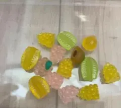 カラフルな果物形状のグミキャンディーセット