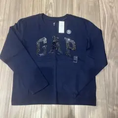 新品未使用　タグ付き　クリスマス　お正月カットソー　130 ネイビー