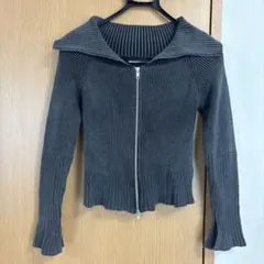 MOUSSY リブ ニット ダブルジップ