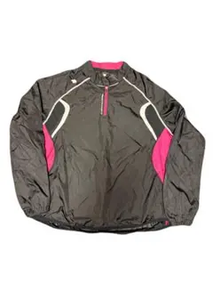 DESCENTE ATHLETIC ウォームアップウェア 黒/ピンク