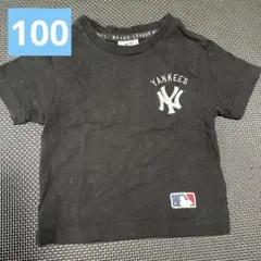 newyork Yankees ブラック Tシャツ 100 MLB NY