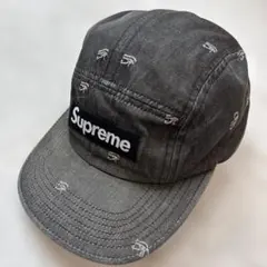 Supreme ロゴ刺繍 デニム ワークキャップ - メルカリ