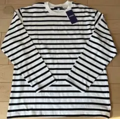 OMNES ボーダー トップス 厚手 ロンＴ オムネス