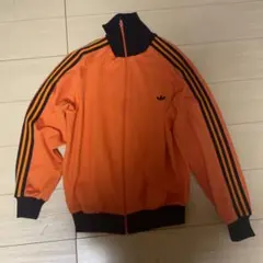ビンテージ　アディダストラックジャケット　オレンジ５号