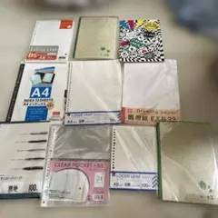 ルーズリーフ・ノート・画用紙 まとめ売りセットのサムネイル
