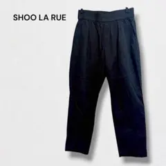 シューラルー テーパードパンツ ストレッチ アンクル丈 ウエストゴム 綿混 Lのサムネイル