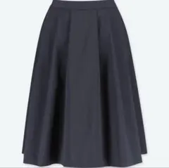 UNIQLO ハイウエストドライストレッチタックスカート L新品のサムネイル