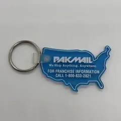 80s~　ヴィンテージ　PAKMAIL アドバタイジングキーホルダー　企業物のサムネイル