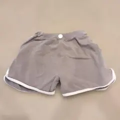 キッズハーフパンツ グレー サイズ140