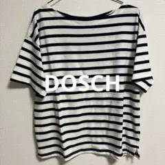 ボーダー柄 半袖Tシャツ ホワイト×ネイビーのサムネイル