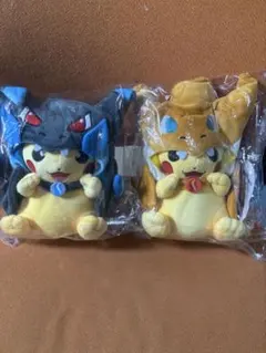 P最安値　海外限定品ポケモン　ポンチョピカチュウぬいぐるみ　リザードンコスプレ