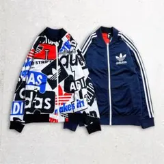アディダス トレフォイルグラフィックリバーシブル トラックトップ S
