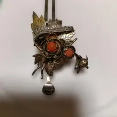 銅 細工 髪飾り 孔雀髪簪 装飾品 工芸品 置物 - メルカリ