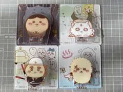 ちいかわアクリルシーンクリップ　シーサー　くりまんじゅう　ラッコ　あのこ　4点