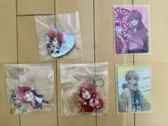 すとぷり 莉犬くん アクリルキーホルダー2点 缶バッチ カード セット