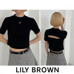 Lily Brown リリーブラウン LB刺繍クロップドトップス 24春夏のサムネイル