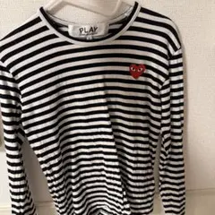 本日発送‼️PLAY COMME des GARÇONSボーダー長袖 Tシャツ黒白のサムネイル