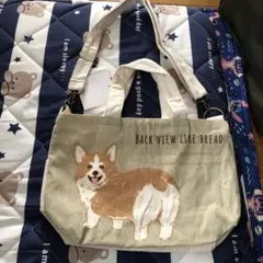 コーギーイラストトートバッグ