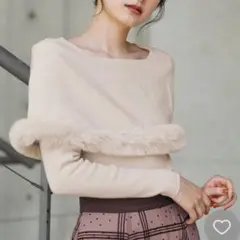 【 NOELA 】 ファートリムカラーニット