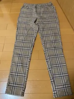 RODEO CROWNS チェック　スキニーパンツS ウエストゴム　お値下げ