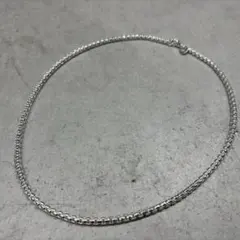 ヴィンテージ シルバー 925 シンプル チェーン ネックレス ロープ