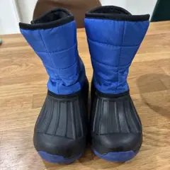 子ども用スノーブーツ 青/黒