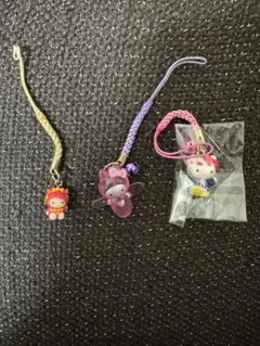 【レア】 ご当地キティ 根付け 北海道 流氷 くま あざらし クリオネ 3種 サンリオ ハローキティ ご当地根付けストラップ 北海道限定 流氷