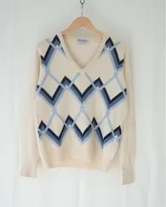 80s Ballatyine カシミア　セーター　ニット　ベージュ　白