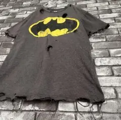 バットマン 襤褸 broken BORO grunge ボロ ムービーtシャツ