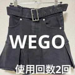 y2k WEGO プリーツデニムスカート ブラック