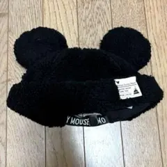 ディズニー ファンキャップ ボアキャップ ミッキー黒