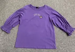 JENNI loveフリル七分袖パープルTシャツ 140cm