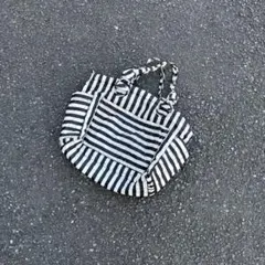 Marc by Marc Jacobs トートバッグ ハンド ボーダー モノクロ