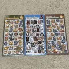 【匿名発送】ボンボンドロップシール 柴犬 和犬 柴犬/ほっこり 和柄 3枚セット