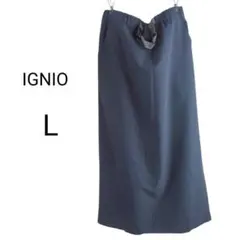 IGNIO ロングスカート ネイビー スポーツ アウトドア L ウエストゴムのサムネイル