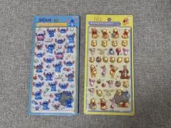 ボンボンドロップ スティッチ・プーさん　ディズニーシール 2シートセット　正規品