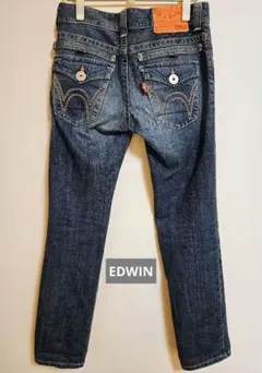 ☆美品！EDWIN レディース デニムパンツ ストレートMのサムネイル