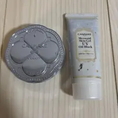CANMAKEイルミネイティングフィニッシュパウダー&マーメイドスキンジェルUV