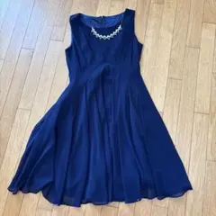 お値下げ⭐︎ネイビー Aライン パーティードレス