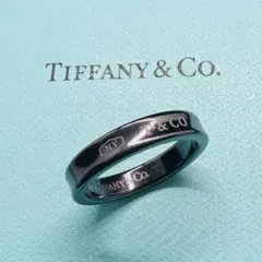Tiffany & Co. 1837 ブラックチタン ナローリング 15号 - メルカリ