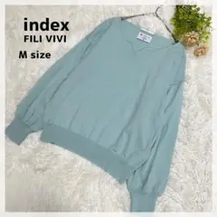 【インデックスFILIVIVI】ニットプルオーバー M ミントグリーン ウール混