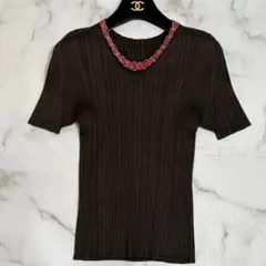 希少 PLEATS PLEASE プリーツプリーズ エスニック 半袖 トップスのサムネイル