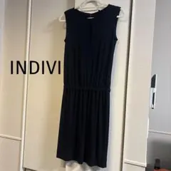 INDIVI インディヴィワンピース　ネイビーのサムネイル