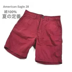 アメリカンイーグル ハーフパンツ 28 レッド チノ 綿100 メンズのサムネイル