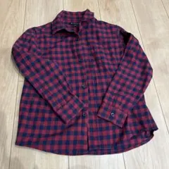 赤と黒のチェック柄長袖シャツ XL GLOBAL WORK