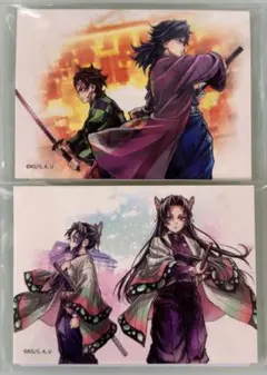 え*り様 鬼滅の刃　C106　繋ぐ　WEBくじ　ステッカー　義勇と炭治郎　しのぶ