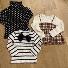 BEBE 長袖カットソー 3点セット 100cm