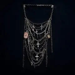 真蠍×蛇革 フリンジネックレス goldleather KMRii系ハンドメイド