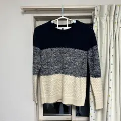 nano universe ボーダーニットセーター